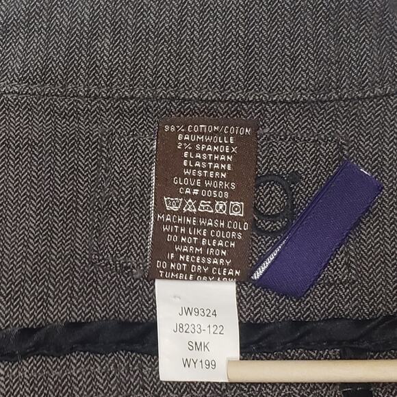 Jag Women’s Stretch Denim Jacket M | Gray Herringbone Blazer Style | Casual Chic - Picture 11 of 11